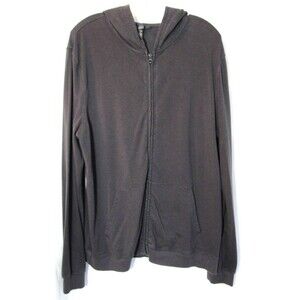 Skims Gray Long Sleeve Hooded Full Zip Jacket Size Medium EUC
